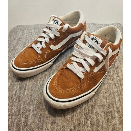 Vans Rowan Zorilla Brown Suede Skate Shoes Mens 7.5 PopCush Pro Sneakers