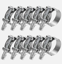 Peromi 10pack 304 Stainless Steel T Bolt Hose Clamp 36-44mm For 1.25 Hose Id...