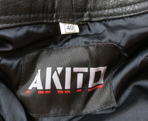 AKITO DONNA PANTALONI MOTO BIKER IN PELLE taglia EU-40 - Foto 9 di 13