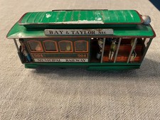 Vintage Tin Toy Train Trolley Car Powell Mason Sts. Municipal Railway 504