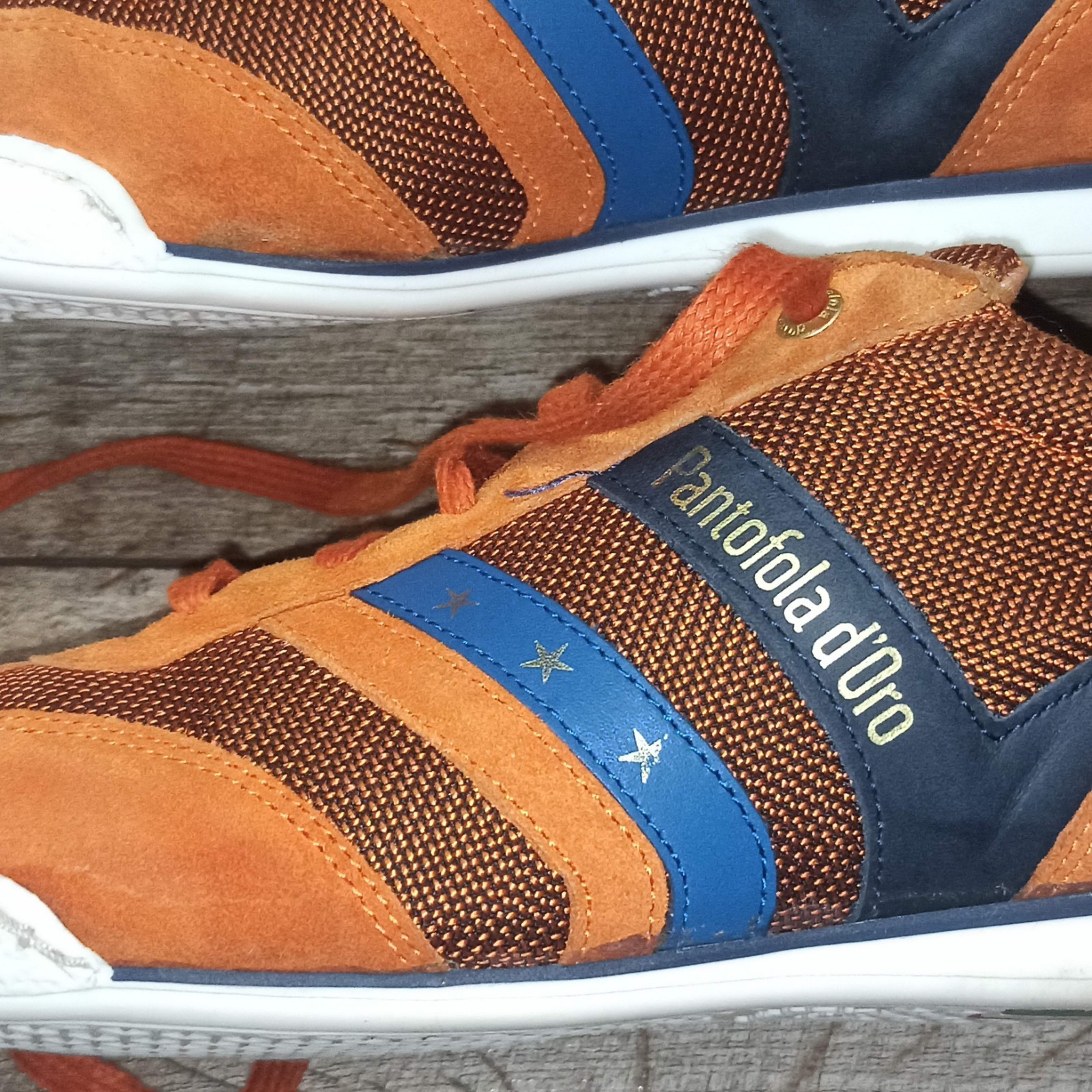 PANTOFOLA D’ORO PANTOFOLA D'ORO SNEAKERS BASSE SCARPE ARANCIONE SCARPE UOMO TAGLIA 42