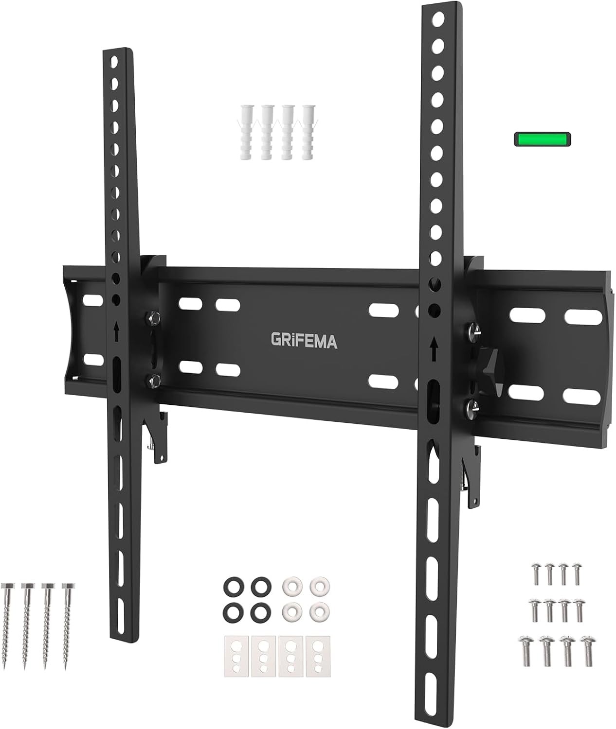 Tilt TV Wall Bracket for 26-65 Inch TVs, 50kg Max Load, Low Profile Mount