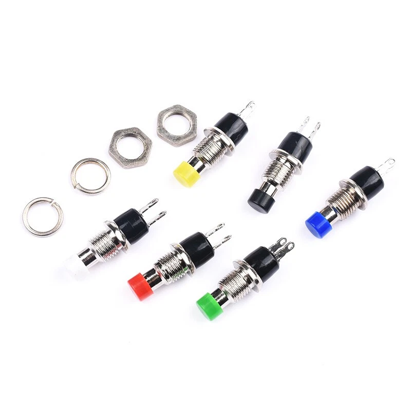 7mm Mini Push Button Switch Momentary SPST Normally Open Contact PBS-110 3A 125V - Image 4 of 4