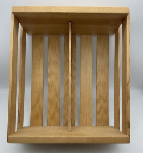 Napa Valley Box Company Wood CD, DVD Storage Holder Rack Shelf Crate Holds 54 - Picture 5 of 6