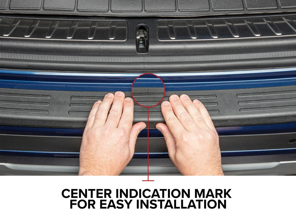 WeatherTech Custom BumperTopper para 2017-2020 - Acura MDX (para-choque traseiro) - Preto - Imagem 3 de 4