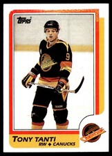 1986-87 Topps Tony Tanti Vancouver Canucks #120