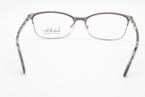 NEW NICOLE MILLER GALENTA C01 BLACK SILVER AUTHENTIC EYEGLASSES 58-17 - Picture 4 of 4