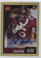 2020 Score Rookies Gold Zone Signatures 4/50 Tyler Johnson #440 Auto xr1