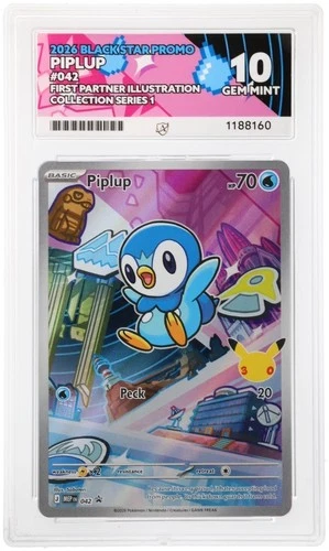 Ace 10 PERFECT SUBGRADES Piplup 042 First Partner Illustration Promo English