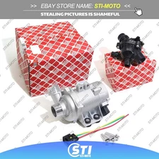 FEBI Electric Water Pump +Thermostat Kit For BMW 528i 328i 530xi 525xi X5 X3