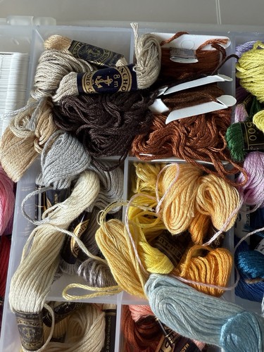 DMC Anchor Clarkes Mixed Cotton Threads In Box Job Lot Bundle x60 - Picture 7 of 11