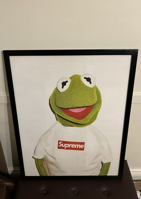 ggg　supreme カーミット　ポスター Orginal Supreme x Kermit The Frog Street AD poster Framed | eBay