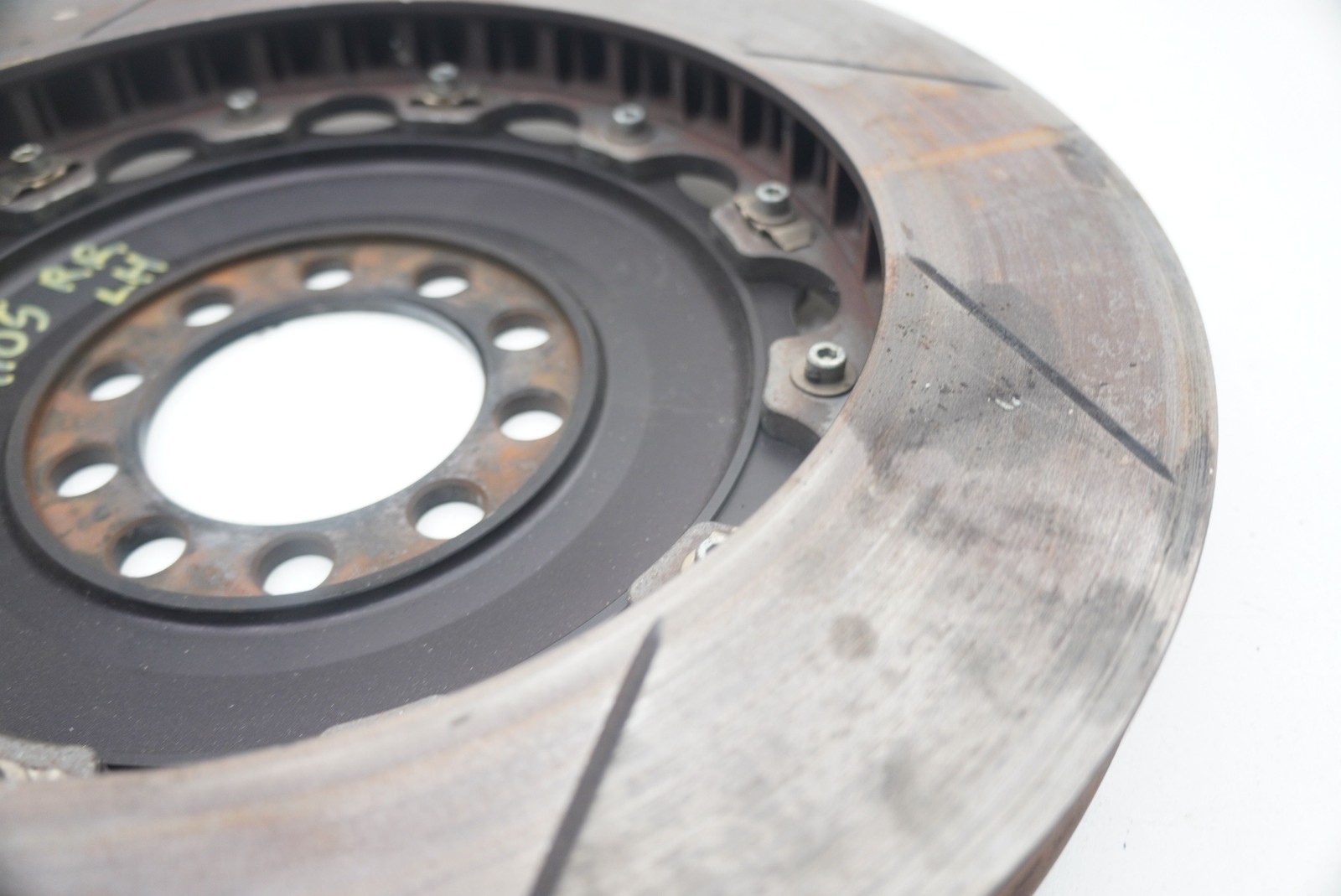 Set Rear Left Right Disc Brake Rotor Slotted GiroDisc Race Ferrari 458 Challenge