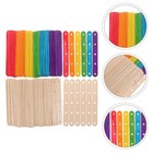 150 Pcs Hardwood Sticks for Crafts Woodcraft Popcicle Large Popsicle