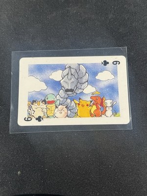 Onix And More! 1999 Pocket Monster Pokémon Vintage Poker Card Holo Back