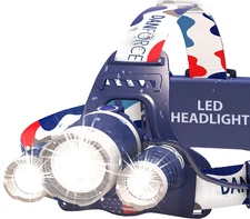 Headlamp. USB Rechargeable LED Head Lamp. Ultra Bright LUMINUS 1080 Lumen Head F