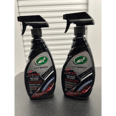 2x Hybrid Solutions Tire Shine Graphene Acrylic Turtle Wax Spray Coating 23 Oz