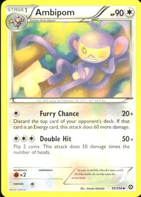 Ambipom XY - Steam Siege 91/114 MP - Pokemon TCG