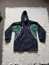 Men’s Black And Green Vintage Canterbury Ireland Rugby Wind/Rain Jacket Small