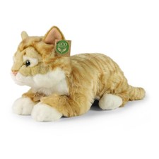 Katze Tigerkatze rot 47 cm liegend Kuscheltier Plüschtier