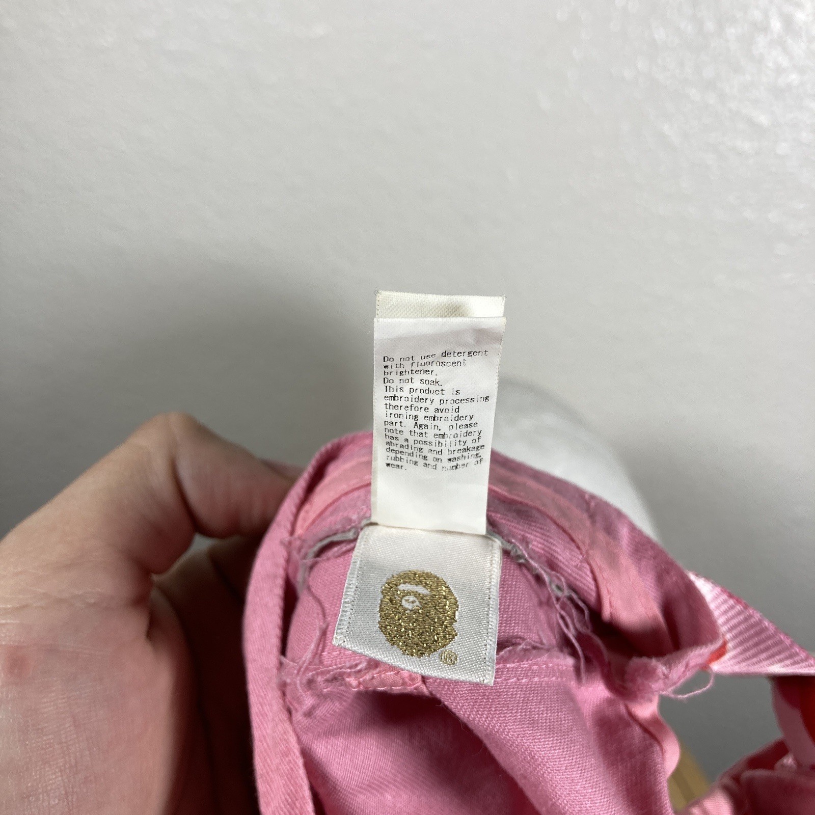 Bape Hat Adjustable A Bathing Ape Streetwear Pink… - image 12