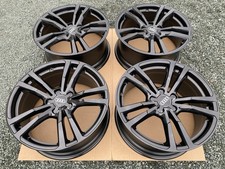18” Audi A3 8V S-Line 5x112 8J Alloys Wheels Rims Genuine REFURBISHED Black x4