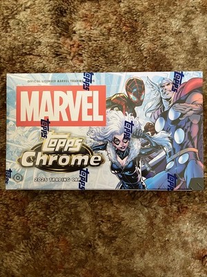 2025 Topps Chrome MARVEL Hobby Box Factory Sealed