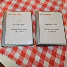 MAZAK MAZATROL MATRIX PROGRAM TRAININGMANUALS X 2. TURNING  + MILLING. EXC. COND
