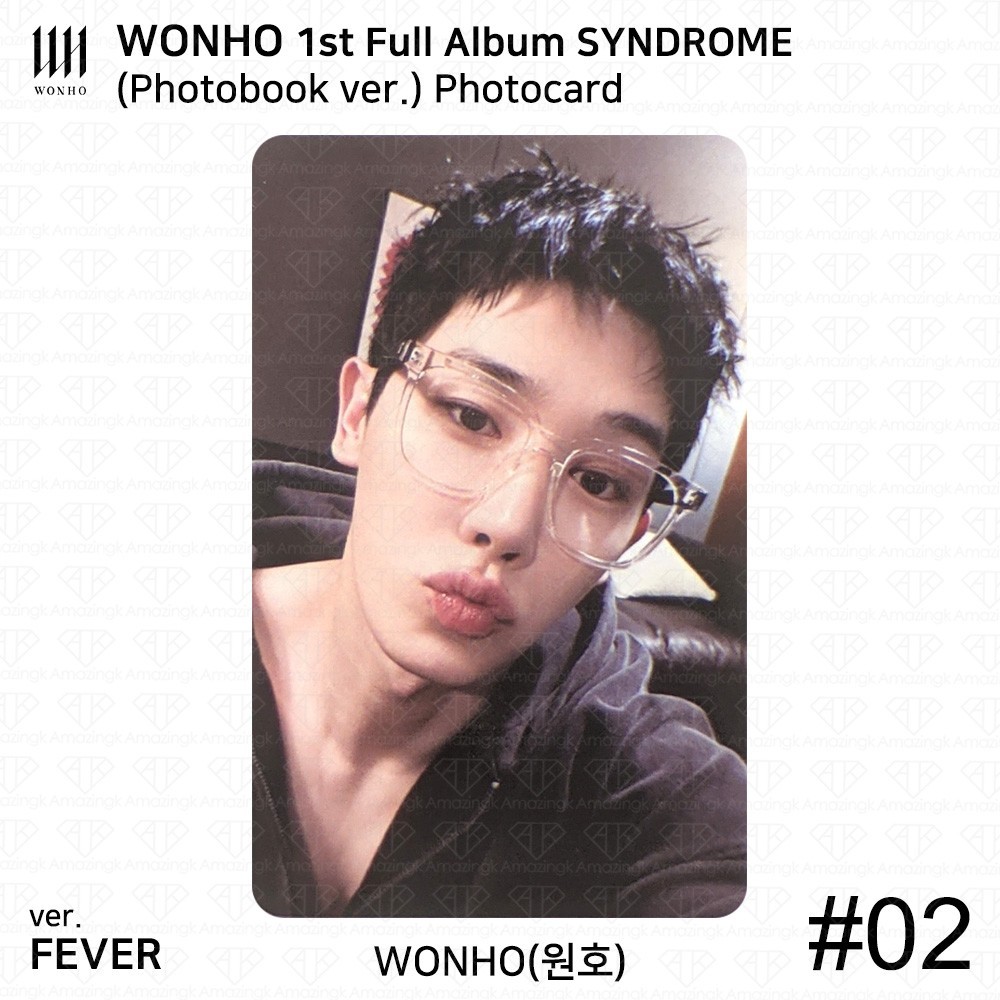 WONHO 1st Full Album SYNDROME Photobook ver. Official Photocard