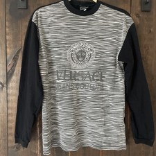 Versace Men’s Medium Vintage Long Sleeve Fitted Fit Slim Fit