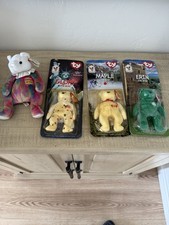 Ty Teenie Beanies Collectible Bears Glory, Maple, Erin  April Lot 1999