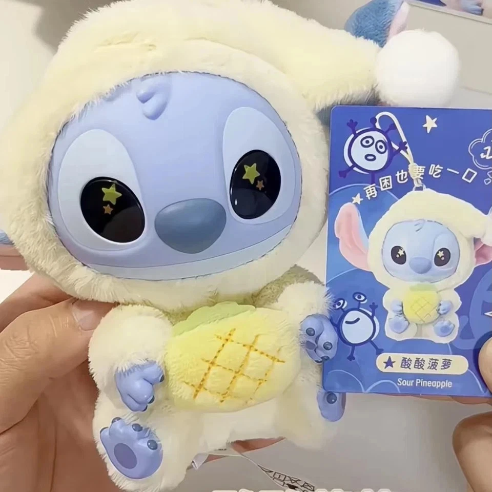 Nuevo MINISO Stitch Eat Something Before Sleep Serie Figura Vinilo 1ª Copia Maestra Foto 4 de 4