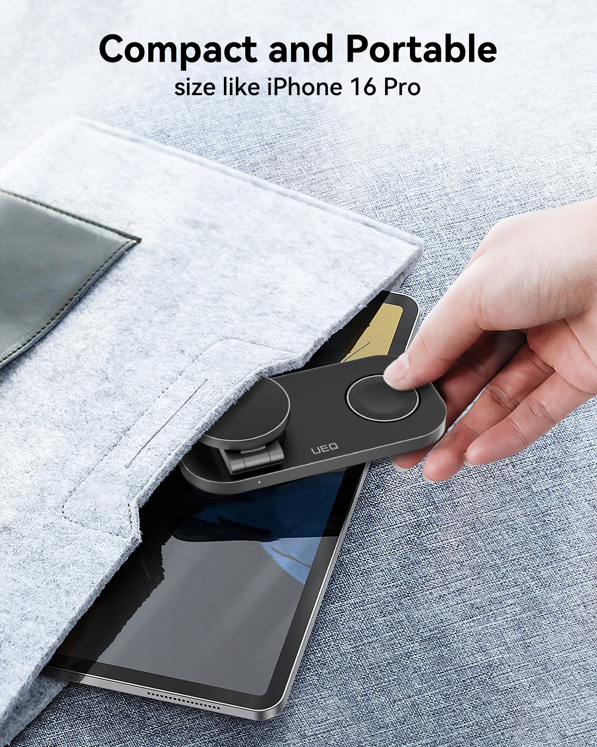 Waloo Foldable  3 in1 Wireless Charging Station for Apple MagSafe Charger