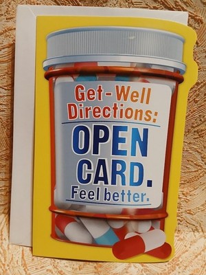 American Greetings Cute Card Get Well Open Card Feel Better Repeat As Needed
