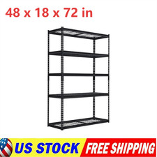 Storage Shelves 5 Tiers Heavy Duty Storage Shelving Racks 2500 LBS 48LX18WX72H"