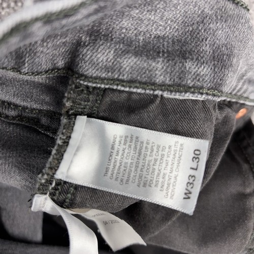 Lucky Brand 110 Slim Fit Jeans Men's 33x30 (34x30.5) Gray Denim Faded Stretch - Picture 6 of 11