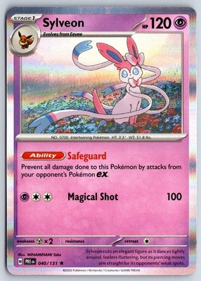 Sylveon SV: Prismatic Evolutions 040/131 2025 NM Holo