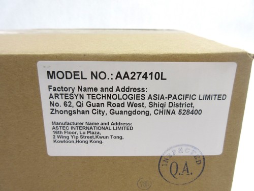 Zebra Artesyn VC70 External DC Power Supply, AA27410L, PWRS-9-60VDC-01R, C4*446 - Picture 3 of 4