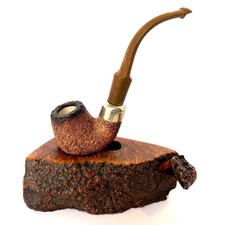 Peterson K&P Bent Apple Pipe NOS Meerschaum Lined Unsmoked Vintage