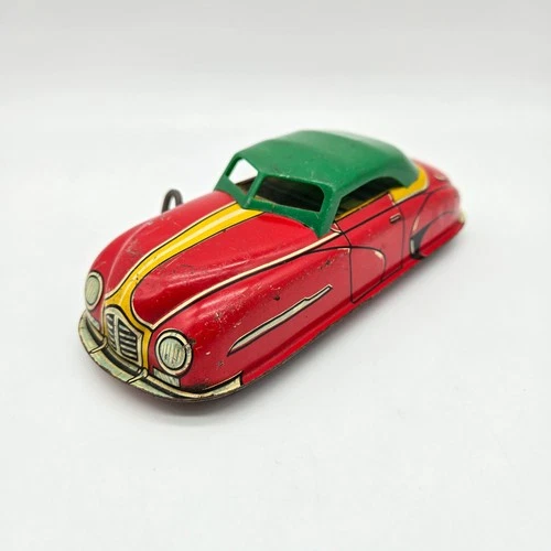 Marx Toy Wind Up Car Tin Litho Streamline Sedan FP 669 1940s 50s VTG Original
