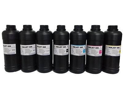 7x500ml ND  Premium LED UV Curable inkjet inks for DX5 DX7 printhead printer