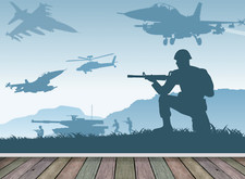 War Soldier Military Aircraft Pasted Feature Wallpaper Wall Mural Backdrop