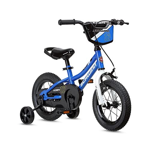 Koen & Elm BMX Style Toddler and Kids Bike, Number Plate/12-Inch Wheels Blue - Picture 2 of 7