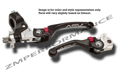  HONDA TRX 250R 87 - 89 F4 ASV CLUTCH AND BRAKE LEVERS BLACK PAIR PACK