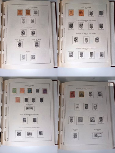 Colombia Classics Stamps complete album 1859-1958 108 pages with 433 stamps - Picture 3 of 18