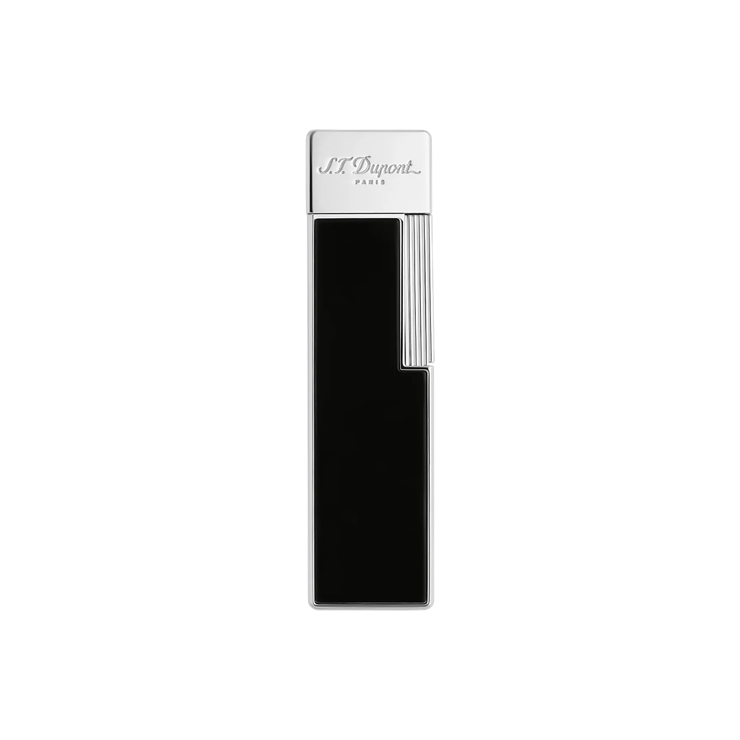Accendino Dupont Twiggy Lacca Brillante Nero Cromo | S.t. Dupont