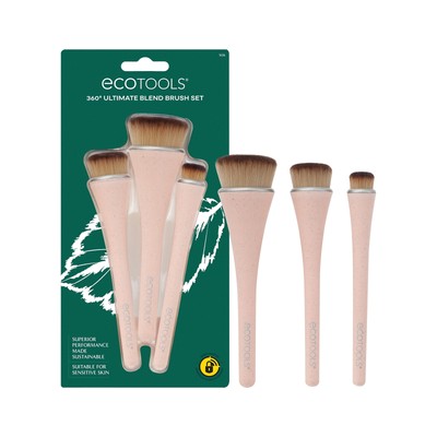 EcoTools 360 Ultimate Blend Makeup Brush Kit, 3 Piece Set