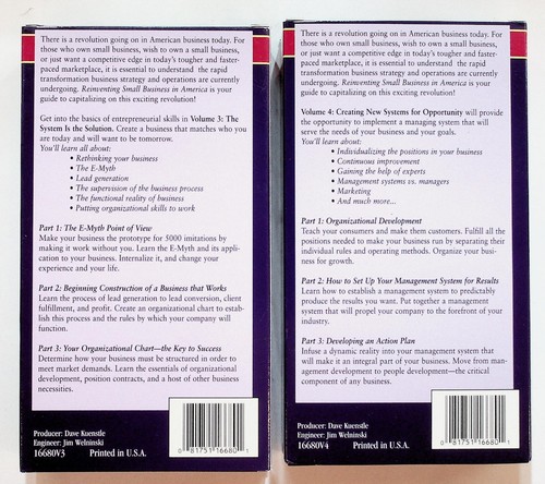 Reinventing Small Business In America Michael E. Gerber 8 Video VHS Tape Set - Picture 5 of 7