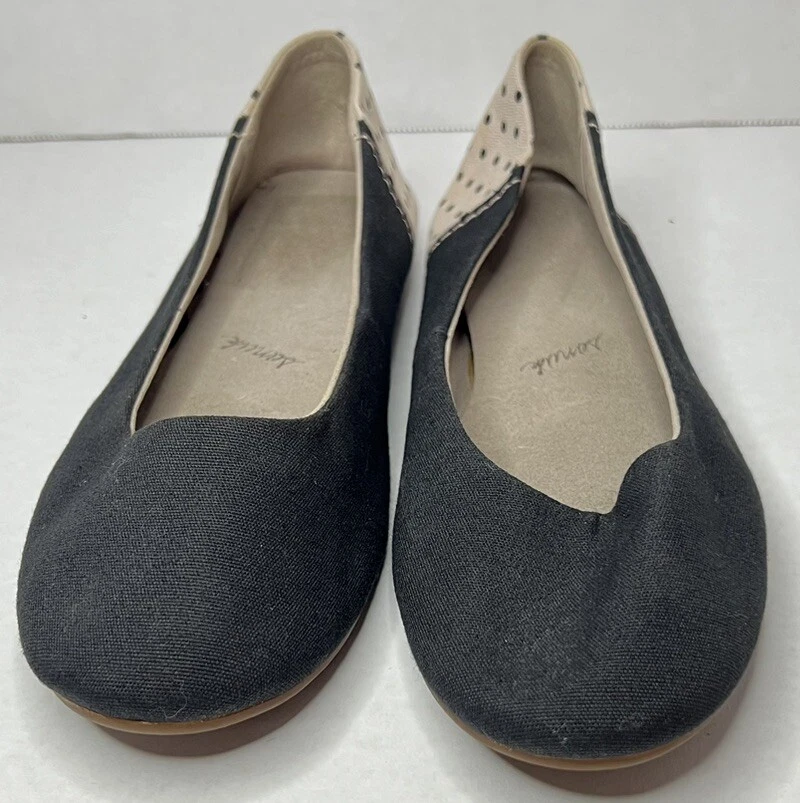 Pisos de ballet Sanuk Yoga Eve negros con lunares talla 7 Foto 2 de 4