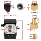 Interruttore Di Pressione 95-125 PSI Per Compressore Ingersoll Rand - Codice 23474661-C, Ricambio DR-Auto